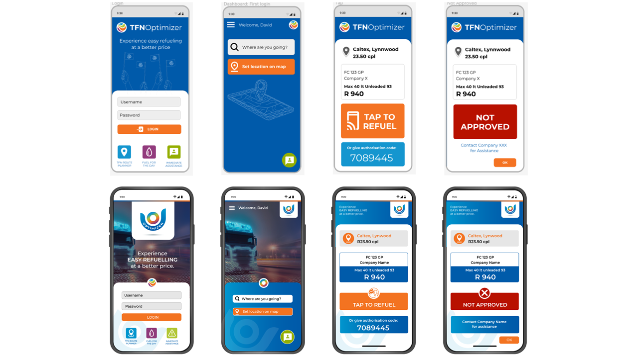 Mock-ups for Initial LCV Product Concept